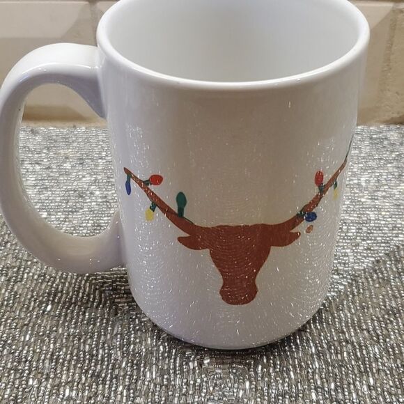 UNIVERSITY OF TEXAS Longhorns Christmas Coffee Mug Ceramic - Picture 2 of 6